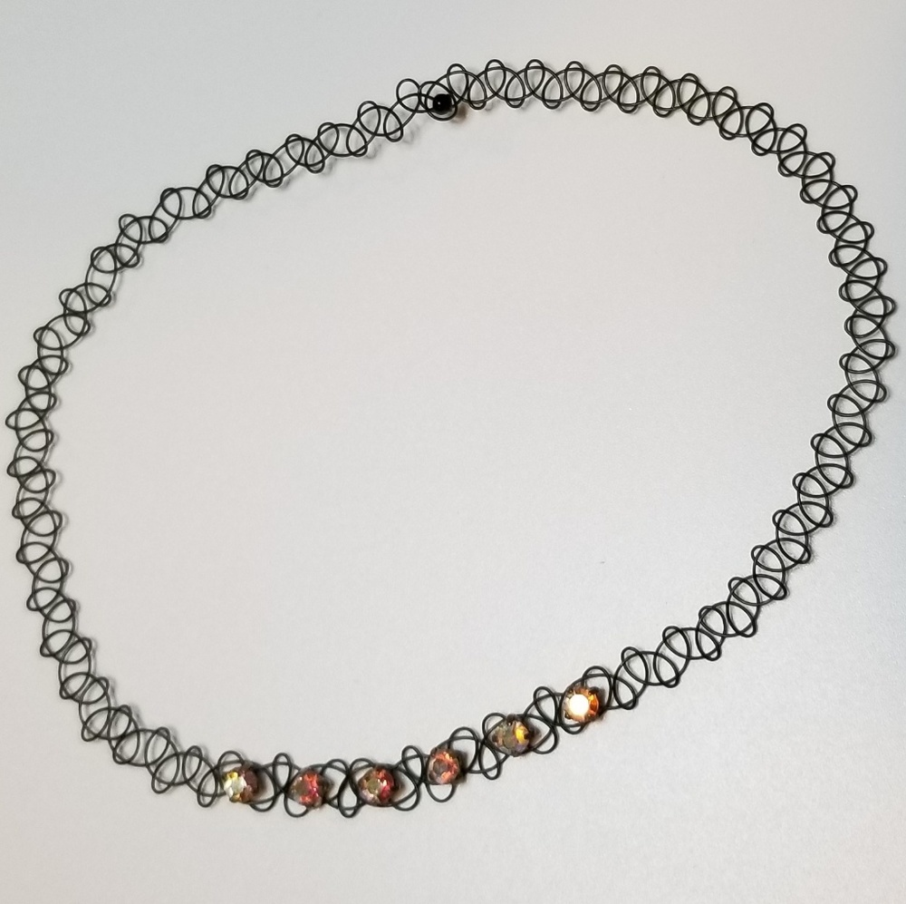Black Rhinestone Choker